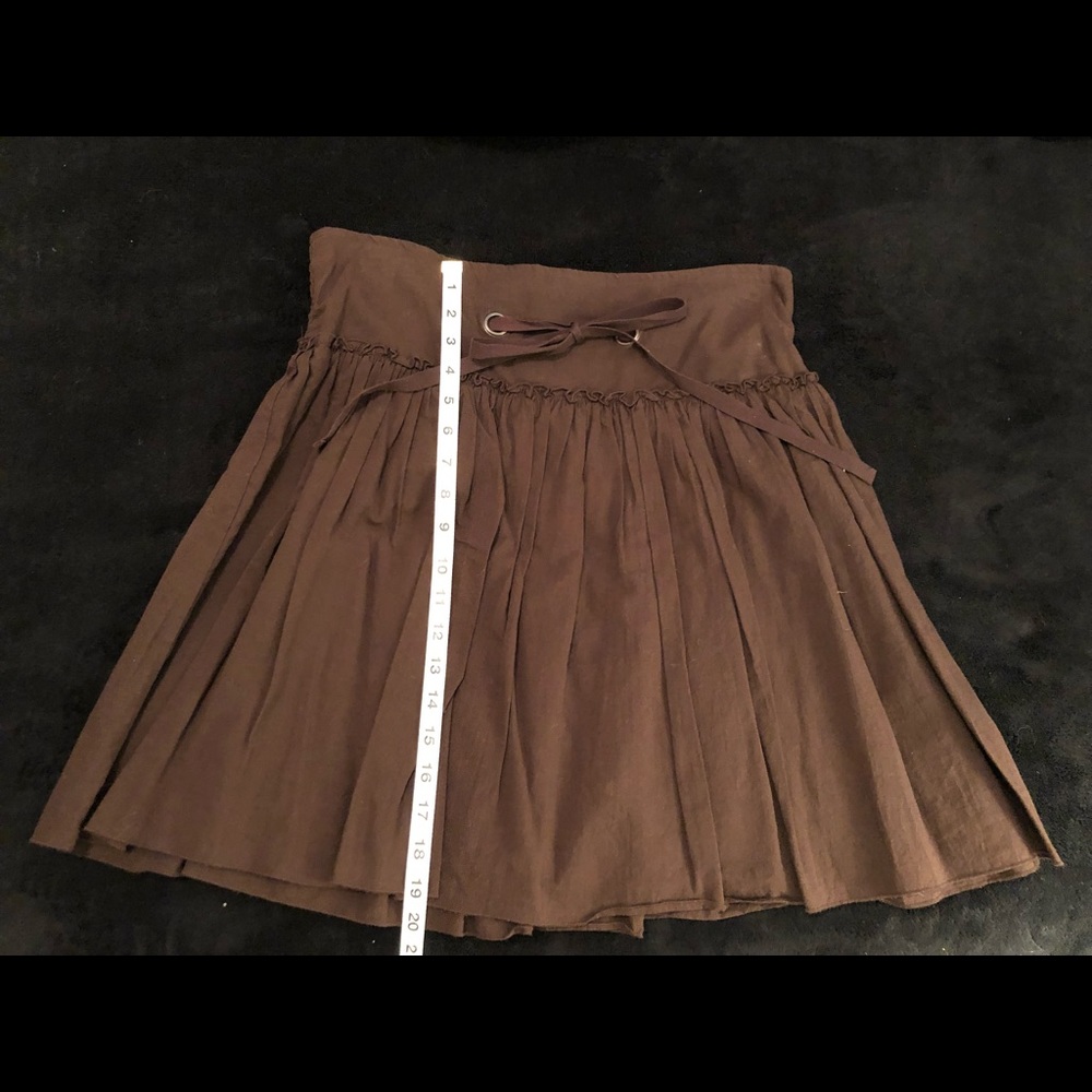 Maurices Brown Skirt with Bow Size Large